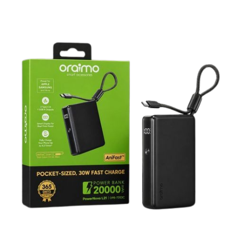 ORAIMO OPB-7203C Power Bank 20000mAh Black