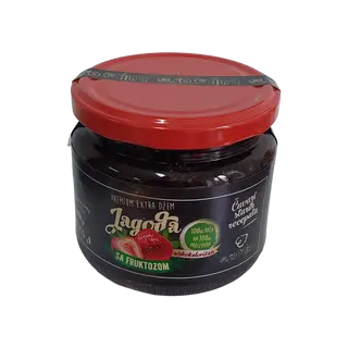 Premium extra džem JAGODA sa fruktozom 400gr