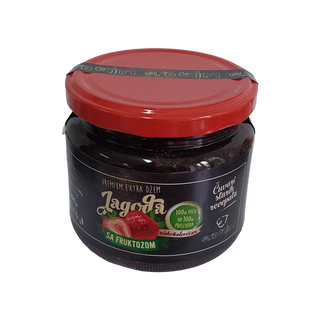Premium extra džem JAGODA sa fruktozom 400gr
