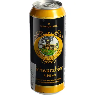 Пиво Klostergarten 0.5л schwarzbier темне фільт.зб