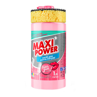 Засіб д.миття посуду Maxi Power 1л бабл гам