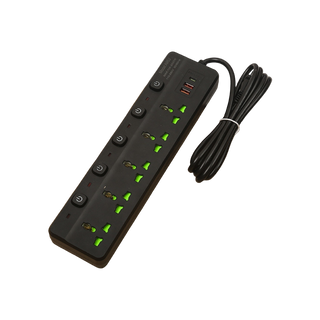 Rallonge Multiprise (5 Prise Electriques + 2 Ports USB + 1 Port Type C)