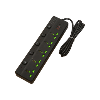 Rallonge Multiprise (5 Prise Electriques + 2 Ports USB + 1 Port Type C)