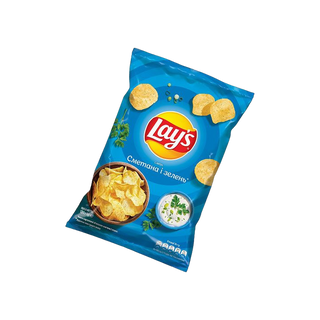 Чипси «lays» Зі Смаком Сметани З Зеленню, 120г