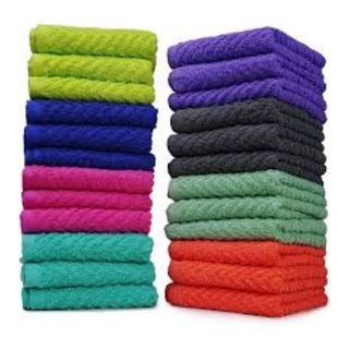 Zigzag Face Towels, 25 Pack