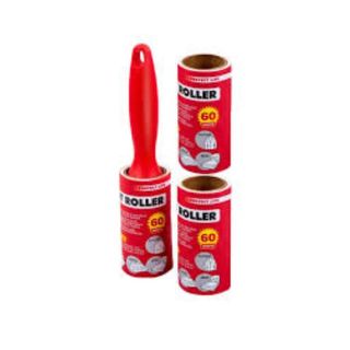 TX-PBKL Red Lint Roller, 3x60 Rolls