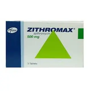 Pfizer ZITHROMAX Azithromycin Tablets 500mg, 3x3 Tablets