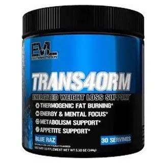 EVL TRANS4ORM Blue Raz Weight Loss Support, 30x144g