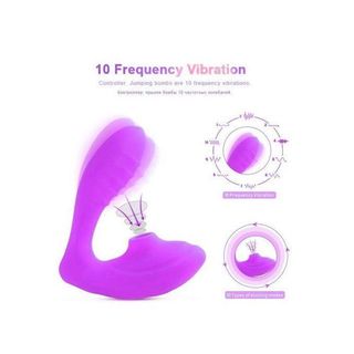 Stimulateur d'orgasme clitoridien vibrant et suceur MARY- IPX7 - USB - Violet