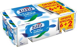 Zuzu iaurt 6 + 2,3% grasime 8 x 140 g