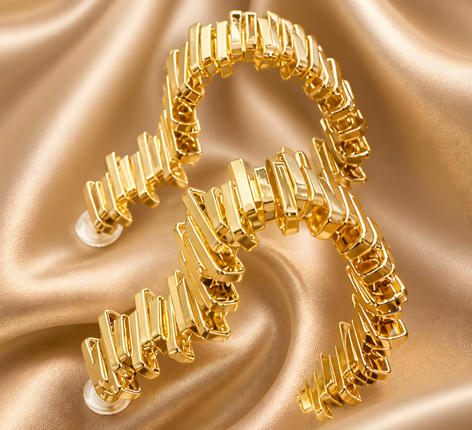 Golden Embrace Gold Earrings