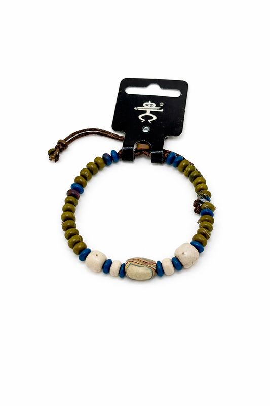 Caribbean hand beaded bracelet