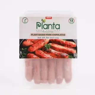 Planta Vegan Pork Chipolatas, 300g