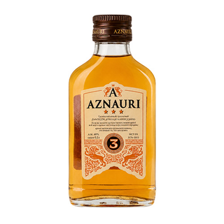 Бренді виноградний витриманий AZNAURI 3 роки 0,1л 40%