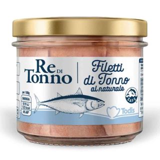 Filetti di Tonno al Naturale Vaso Vetro Pescato Reale 110g