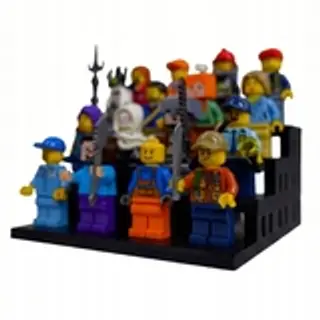 Podstawka pod 16 figurek Lego - ekspozytor - Klockobus