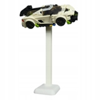 Podstawka pod samochody Lego Speed Champions 20cm - biała - Klockobus