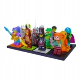 Podstawka pod 12 figurek kolekcjonerskich Lego Minifigures - czarna- Klockobus