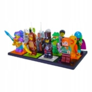 Podstawka pod 12 figurek kolekcjonerskich Lego Minifigures - czarna- Klockobus