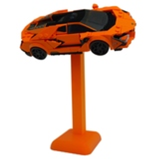 Podstawka pod samochody Lego Speed Champions 15cm - pomarańczowa - Klockobus