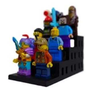 Podstawka pod 8 figurek Lego - ekspozytor - Klockobus