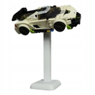 Podstawka pod samochody Lego Speed Champions 15cm - biała - Klockobus