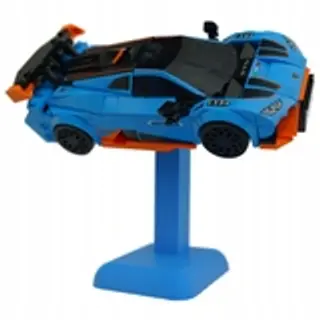 Podstawka pod samochody Lego Speed Champions 10cm - niebieska - Klockobus