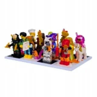 Podstawka pod 12 figurek kolekcjonerskich Lego Minifigures - biała - Klockobus