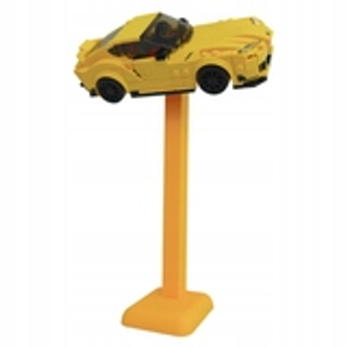 Podstawka pod samochody Lego Speed Champions 20cm - żółta - Klockobus