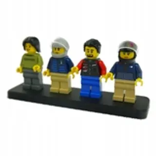 Podstawka pod 4 figurki Lego - ekspozytor - NA PREZENT DLA FANA - Klockobus