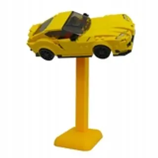 Podstawka pod samochody Lego Speed Champions 15cm - żółta - Klockobus