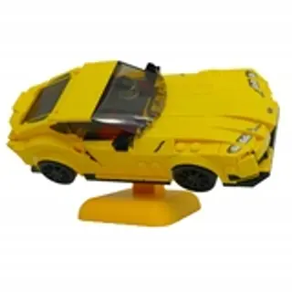 Podstawka pod samochody Lego Speed Champions 5cm - żółta -Klockobus