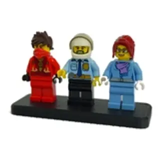 Podstawka pod 3 figurki Lego - ekspozytor - NA PREZENT DLA FANA - Klockobus