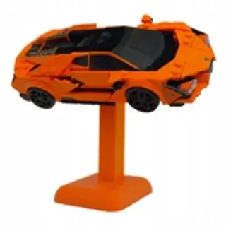 Podstawka pod samochody Lego Speed Champions 10cm - pomarańczowa - Klockobus