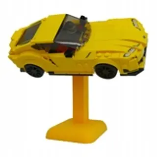 Podstawka pod samochody Lego Speed Champions 10cm - żółta - Klockobus