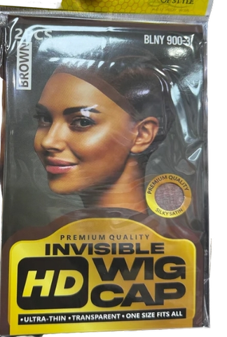 Beautyland Invisible Hd Wig Cap Brown, 2Pcs