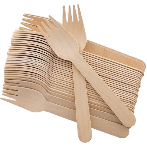 Softpak Wooden Fork, 100 Pieces