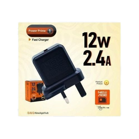 New Age Power Prime 1 Fast Charger 2.4A Black