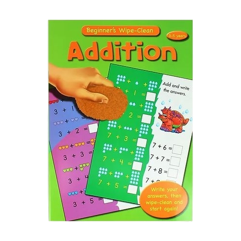 Alligator Wipe Clean Math Book, 5+ Years