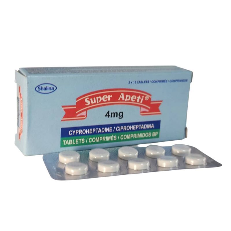 Shalina Super Apeti Appetite Tablets 4Mg, 20 Count