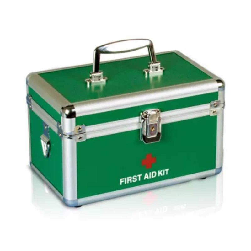 Green Medium First Aid Box
