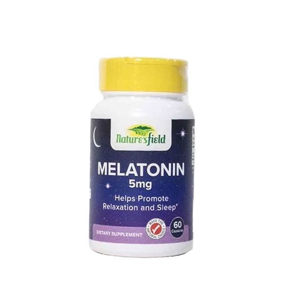 Nature's Field Melatonin 5Mg Capsules, 60 Count