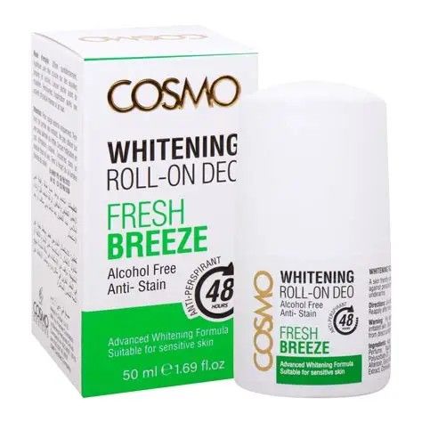 COSMO Fresh Breeze Whitening Roll-On Deodorant, 1.69oz