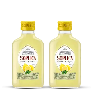 2 x SOPLICA CYTRYNA MIĘTA 25% 0,09L