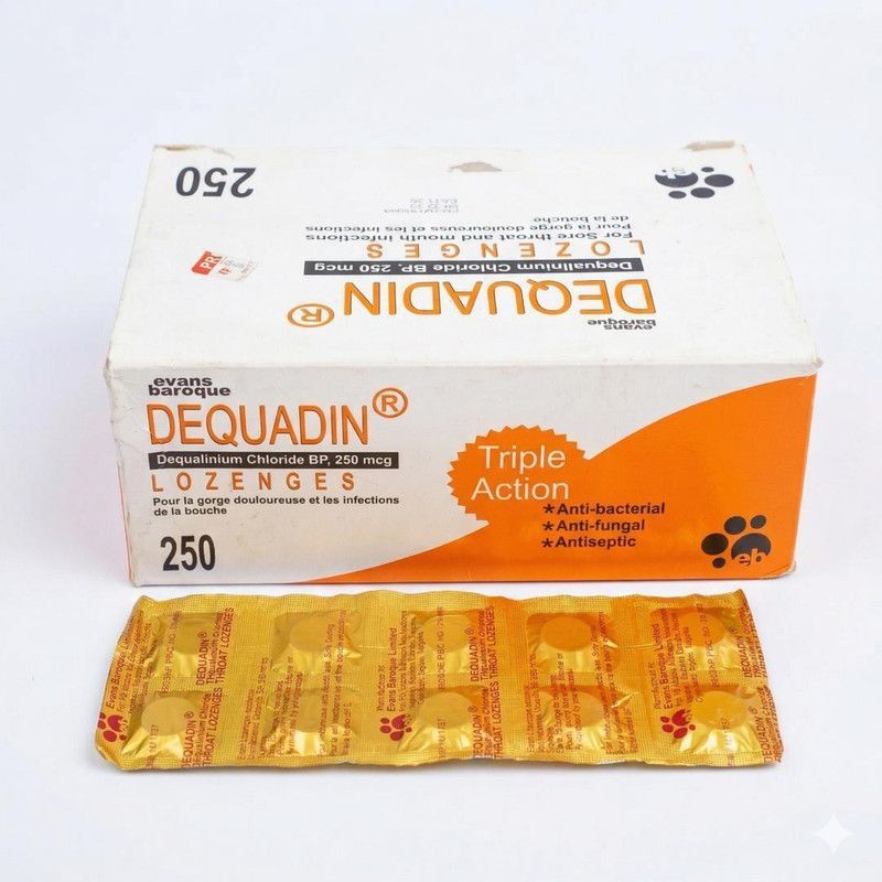 Evans Baroque Dequadine Lozenges, 250Mcg