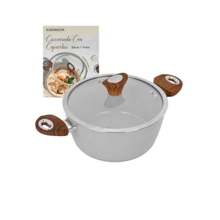 Casseruola 24 Cm Antiaderente Ceramico - New Ceramic Grigio
