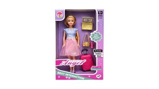 👗 Angel Fashion Doll — ელეგანტური თოჯინა მოდური კაბით • 📏 15×30 სმ