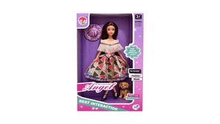 👗 Angel Fashion Doll — ელეგანტური თოჯინა მოდური კაბით • 📏 15×30 სმ