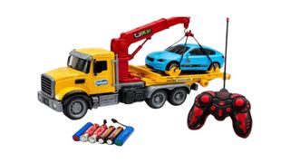 🎮 Elite RC Transporter — პულტიანი სატვირთო მანქანა ამწის ფუნქციით