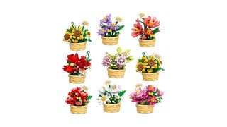 💐🌸 Bloom Basket Collection — 8 განსხვავებული ყვავილის ასაწყობი ნაკრები